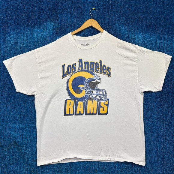 Los Angeles Rams NFL Football White T-Shirt Size Extra Large - Picture 1 of 4